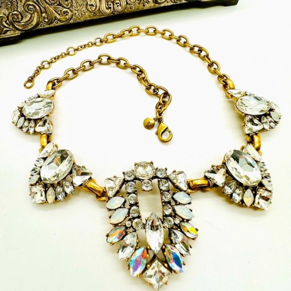 🔥 Vintage J. Crew Crystal Statement Necklace